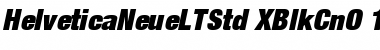 Download Helvetica Neue LT Std 107 Extra Black Condensed Oblique Font