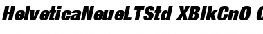 Download Helvetica Neue LT Std 107 Extra Black Condensed Italic Font