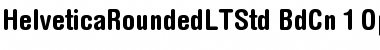 Download Helvetica Rounded LT Std Bold Condensed Font