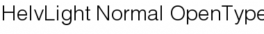 Download HelvLight Normal Font