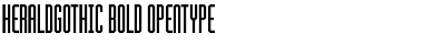 Download HeraldGothic Bold Font Title Preview