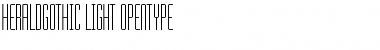 Download HeraldGothic Light Font Title Preview