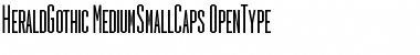 Download HeraldGothic MediumSmallCaps Font Title Preview