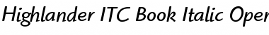 Download Highlander ITC Book Italic Font