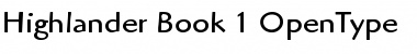 Download ITC Highlander Book Font Title Preview