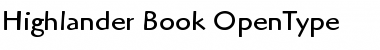 Download ITC Highlander Book Font Title Preview