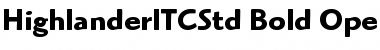 Download Highlander ITC Std Bold Font