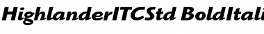 Download Highlander ITC Std Font