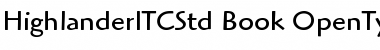 Download Highlander ITC Std Font