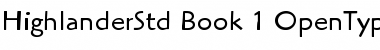 Download ITC Highlander Std Book Font Title Preview