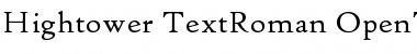 Download Hightower TextRoman Font