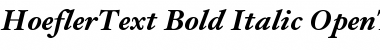 Download HoeflerText-Bold-Italic Regular Font