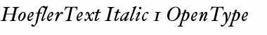 Download HoeflerText Italic Font