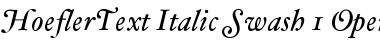 Download HoeflerText-Italic-Swash Regular Font