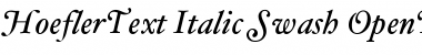 Download HoeflerText-Italic-Swash Regular Font