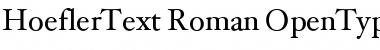 Download HoeflerText Roman Font