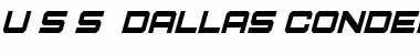 Download U.S.S. Dallas Condensed Italic Condensed Italic Font