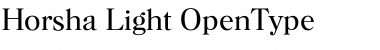 Download Horsha Light Font Title Preview