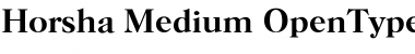 Download Horsha Medium Font Title Preview