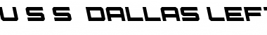 Download U.S.S. Dallas Leftalic Italic Font