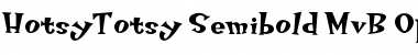 Download HotsyTotsy Semibold-MvB Font Title Preview