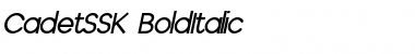 Download CadetSSK BoldItalic Font