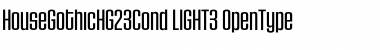 Download HouseGothicHG23Cond LIGHT3 Font
