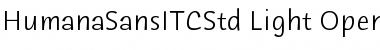 Download Humana Sans ITC Std Light Font