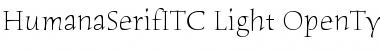 Download Humana Serif ITC Font