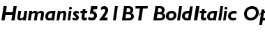 Download Humanist 521 Bold Italic Font Title Preview