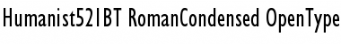 Download Humanist 521 Condensed Font