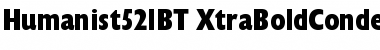 Download Humanist 521 Extra Bold Condensed Font Title Preview