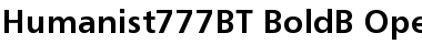 Download Humanist 777 Bold Font
