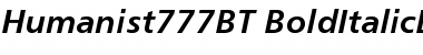 Download Humanist 777 Bold Italic Font