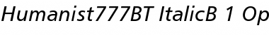 Download Humanist 777 Italic Font