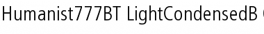 Download Humanist 777 Light Condensed Font Title Preview