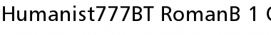 Download Humanist 777 Regular Font