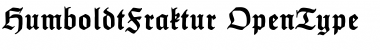Download HumboldtFraktur Regular Font