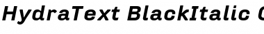 Download HydraText-BlackItalic Regular Font