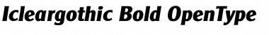 Download Icleargothic Bold Font