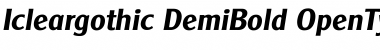 Download Icleargothic DemiBold Font