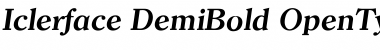 Download Iclerface DemiBold Font