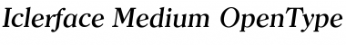 Download Iclerface Medium Font