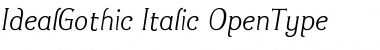 Download Ideal Gothic Italic Font