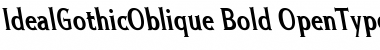 Download Ideal Gothic Oblique Oblique Bold Font