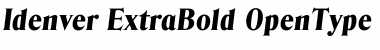 Download Idenver ExtraBold Font