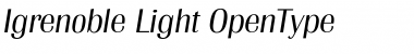 Download Igrenoble Light Font