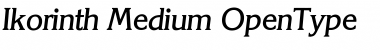 Download Ikorinth Medium Font