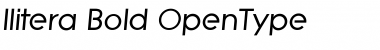 Download Ilitera Bold Font Title Preview