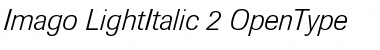 Download Berthold Imago Light Italic Font Title Preview